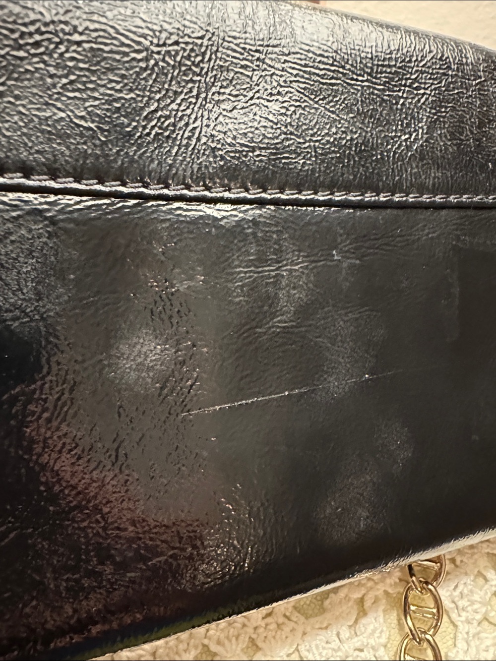 kate spade Flicker Monette Black Patent Leather Shoulder Bag - Picture 13 of 14